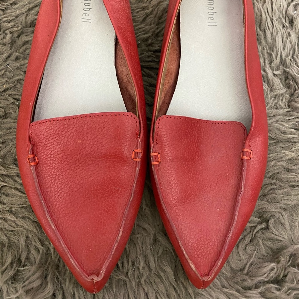 Jeffrey Campbell red pointed flats